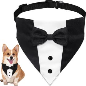 Dog Tuxedo Suit Wedding Bandana Collar With Bow Tie, Adjustable Formal Dog Tux, Engagement Birthday Tuxedo For Small Medium Large Dogs Pets Dog Tuxedo Suit Wedding Bandana Collar With Bow Tie, Adjustable Formal Dog Tux, Engagement Birthday Tuxedo For Small Medium Large Dogs Pets