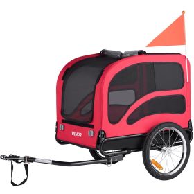 VEVOR Dog Bike Trailer, Supports up to 100 lbs, Pet Cart Bicycle Carrier for Small & Large Dogs, Easy Folding Frame with Quick Release Wheel VEVOR Dog Bike Trailer, Supports up to 100 lbs, Pet Cart Bicycle Carrier for Small & Large Dogs, Easy Folding Frame with Quick Release Wheel